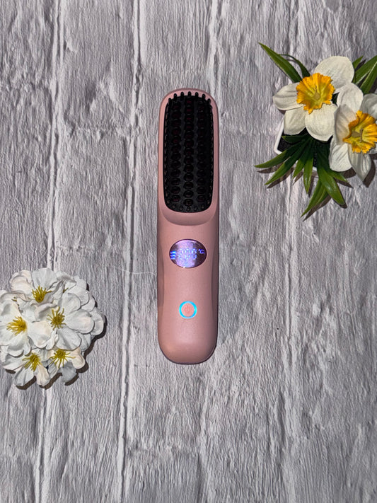 Portable wireless hair comb